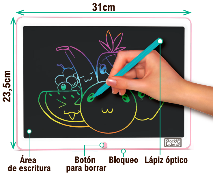 Tablet Mágico LCD 15’’ – Desenha, Aprende e Cria sem Limites