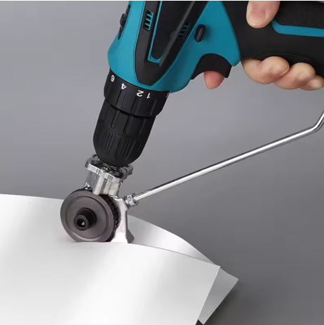 Berbequim Elétrico 48V com Kit de 24 Peças + Cortador de Chapas Galvanizadas