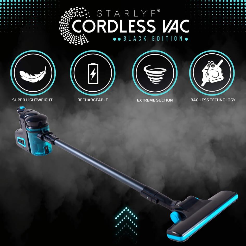 Aspirador Sem Fios Cordless Vac Deluxe – Leve, Potente e Versátil para Todas as Superfícies