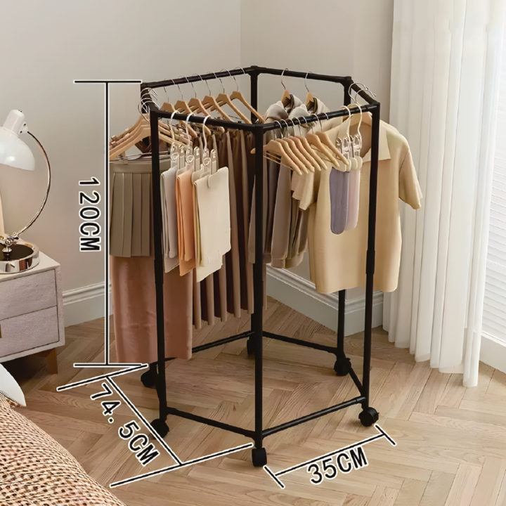 Cabide Hexagonal Giratório