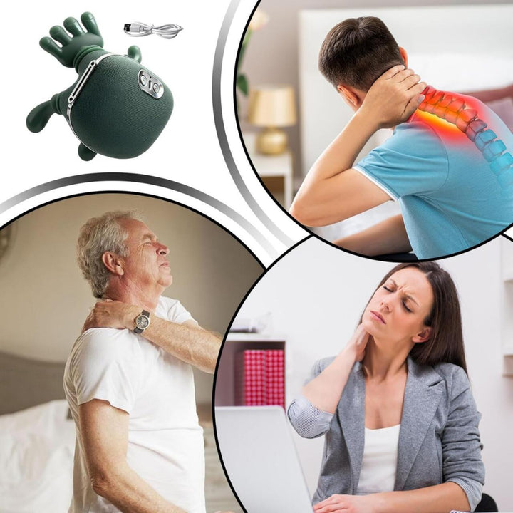 Massajador Térmico Biónico para Pescoço e Costas – Portátil e Sem Fios