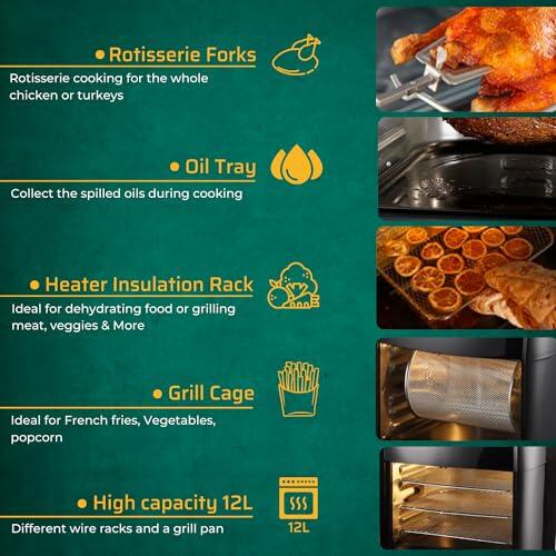 Air Oven 12L – Forno/Air Fryer 3 em 1