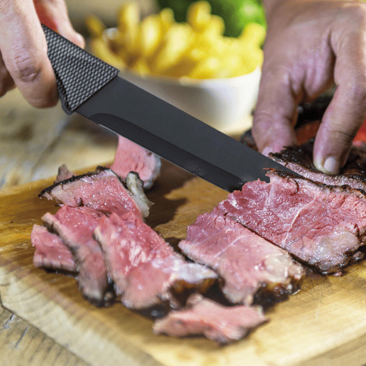 Conjunto de Facas de Cozinha Profissionais 6 Peças em Aço Inoxidável – Preto