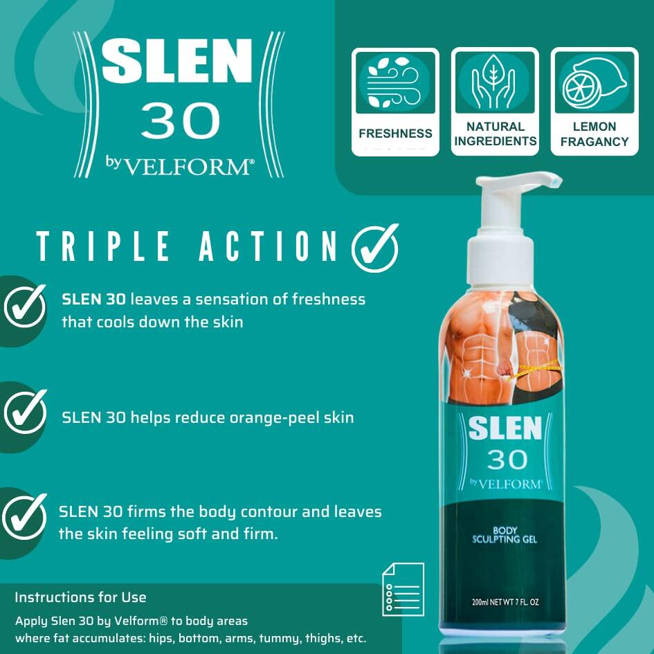 Gel Adelgaçante Slen 30 - Reduz a gordura e a celulite com crioterapia!
