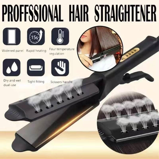 Placa de Alisamento de Cabelo com Vapor