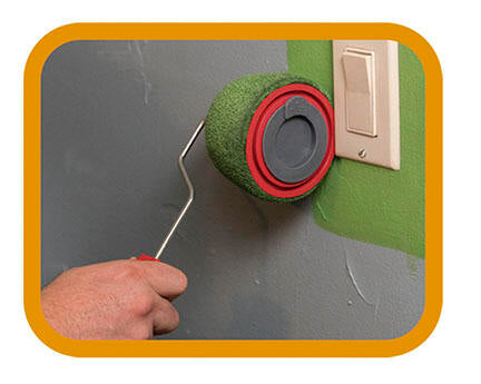 Rolo de Pintura Recarrregável com Cabo Extensível