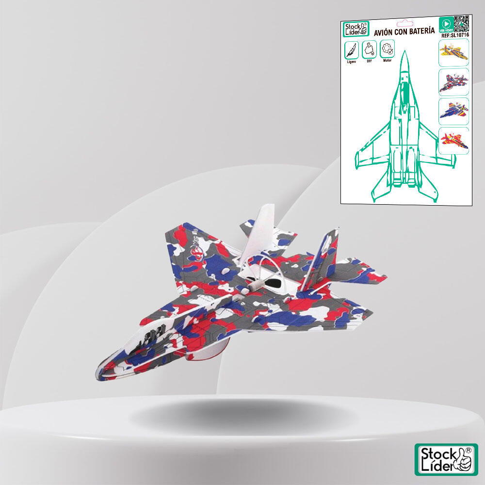 Avião Elétrico com Bateria Recarregável