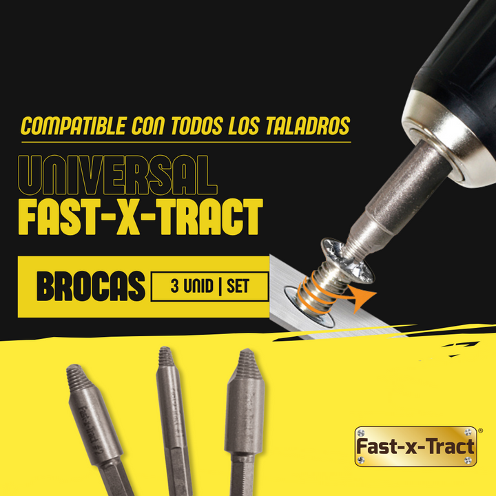Conjunto de 3 Brocas Metálicas para Extrair Parafusos e Porcas
