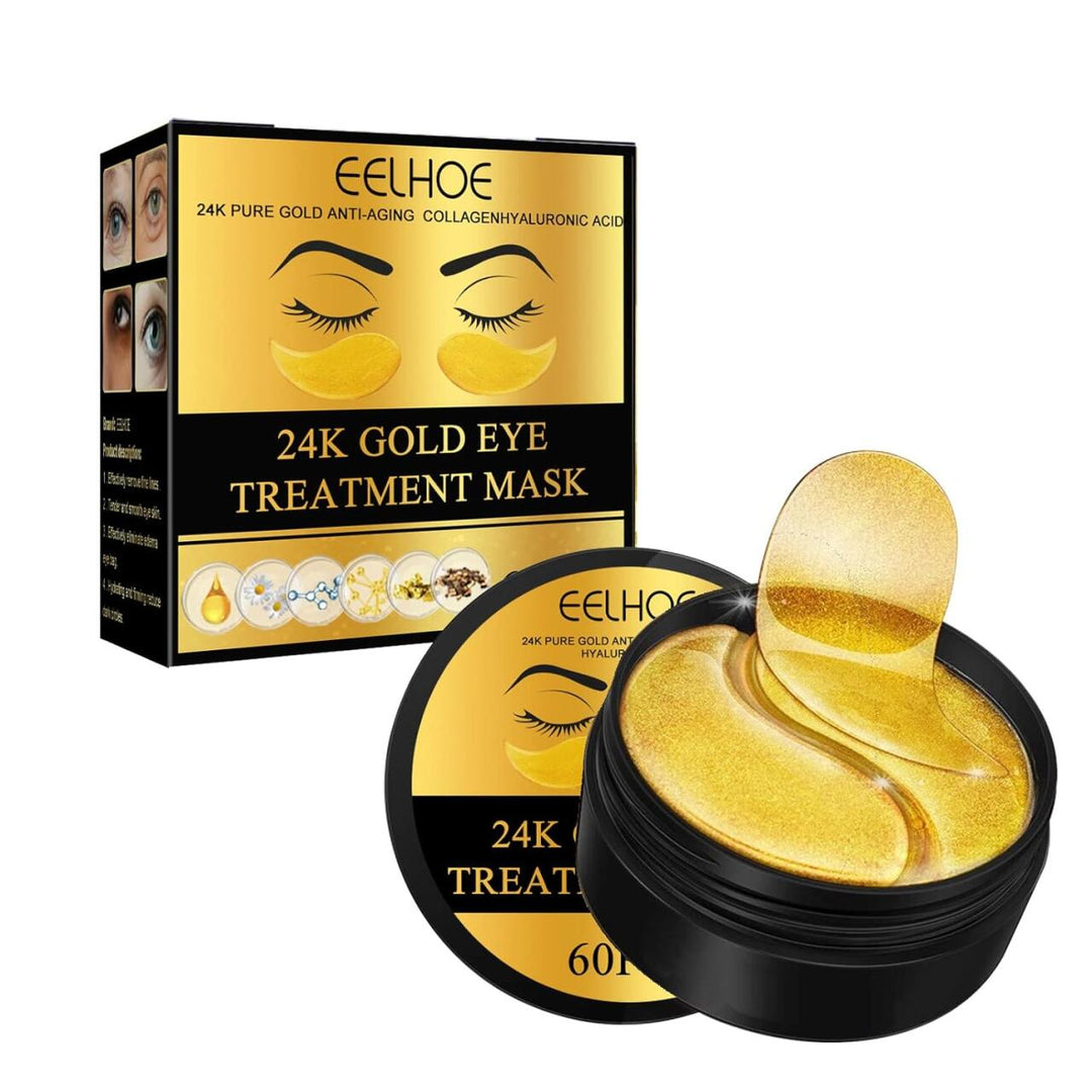 Adesivos de Ouro 24K para Olhos – 60 Unidades