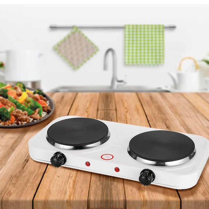 Fogão Elétrico de 2 Placas – 2000W (Branco)