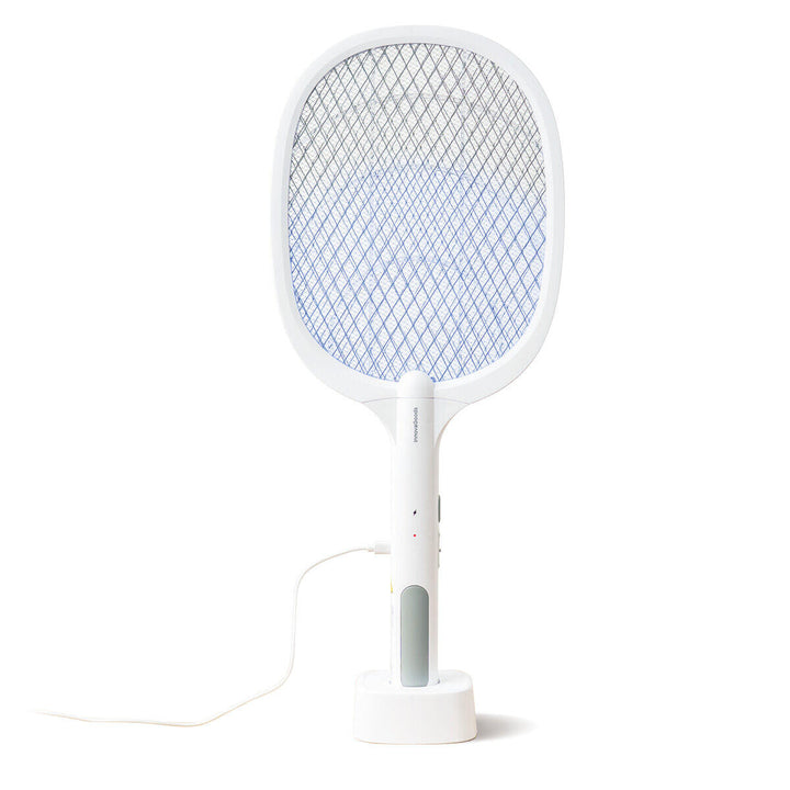 Raquete Elétrica Mata-Insetos 2 em 1 com Luz UV
