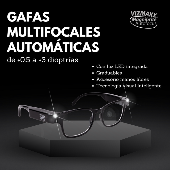 Óculos de Leitura Multifocais com Luz LED