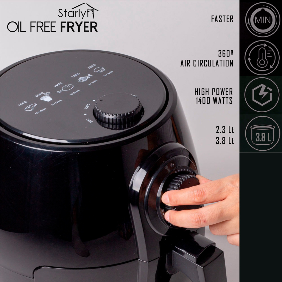 Oil Free AirFryer 3,8L