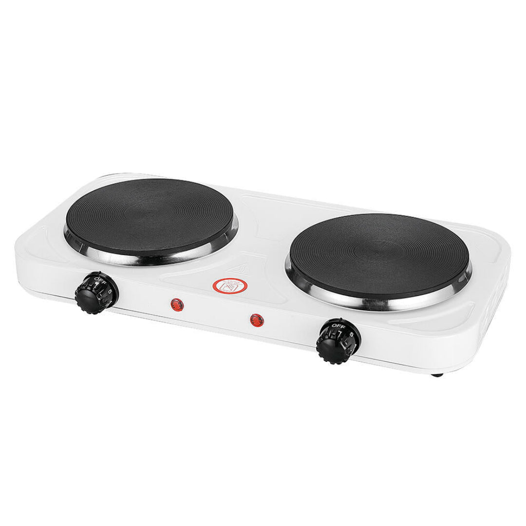 Fogão Elétrico de 2 Placas – 2000W (Branco)