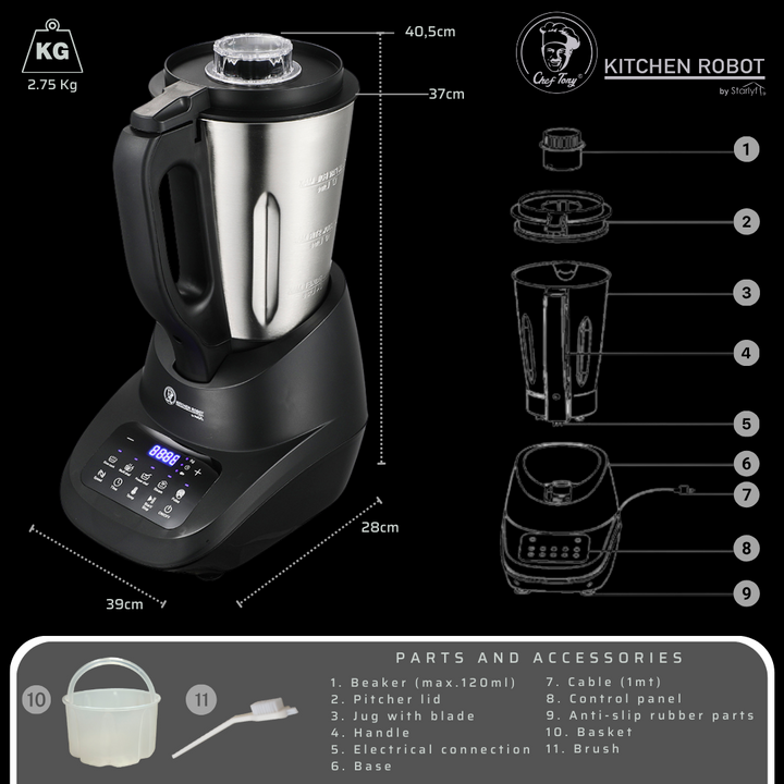 Chef Tony Kitchen Robot by Starlyf