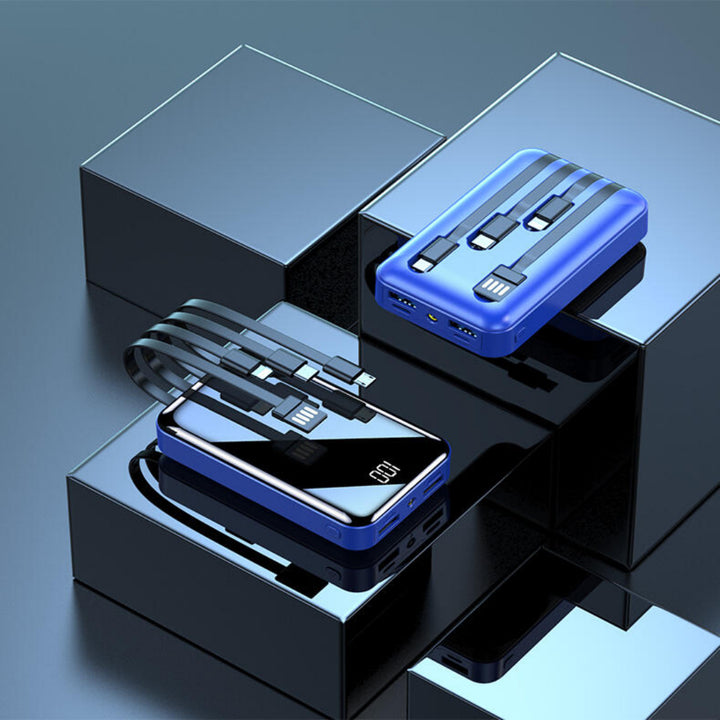 Powerbank 5000mAh Compacto – Carga Rápida & 3 Dispositivos em Simultâneo