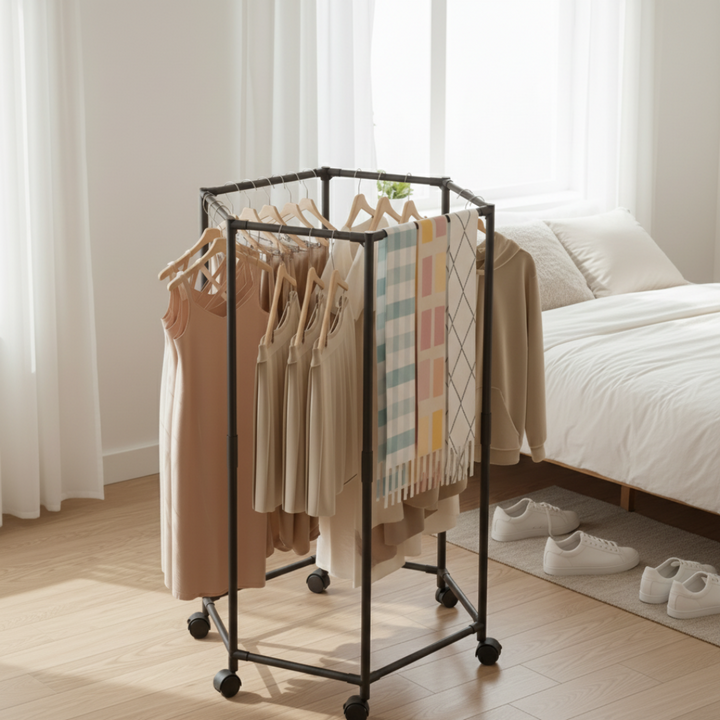 Cabide Hexagonal Giratório