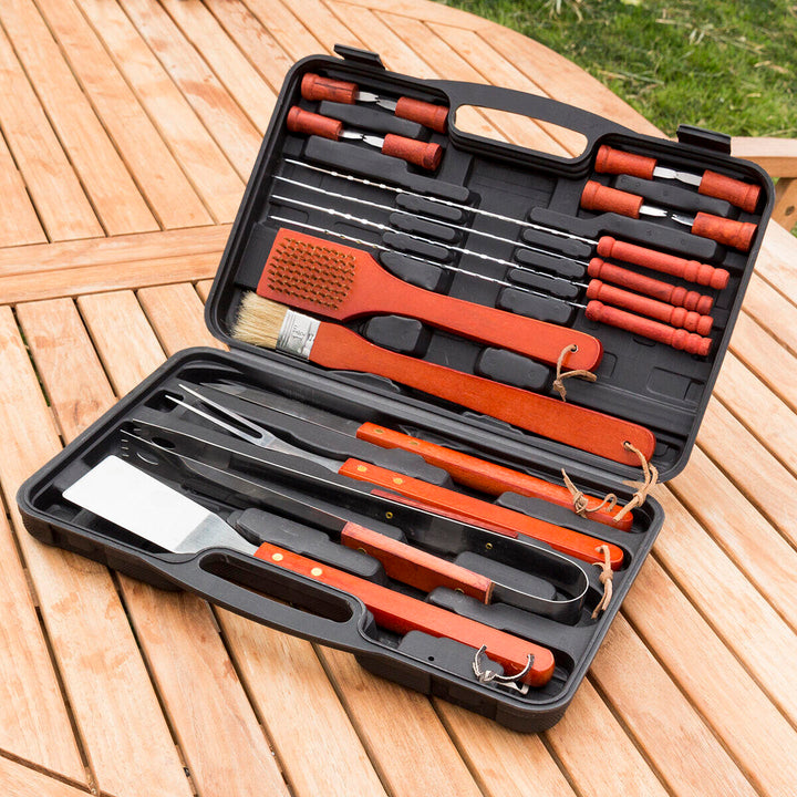 Estojo para Churrasco InnovaGoods Barbecase 18 Peças