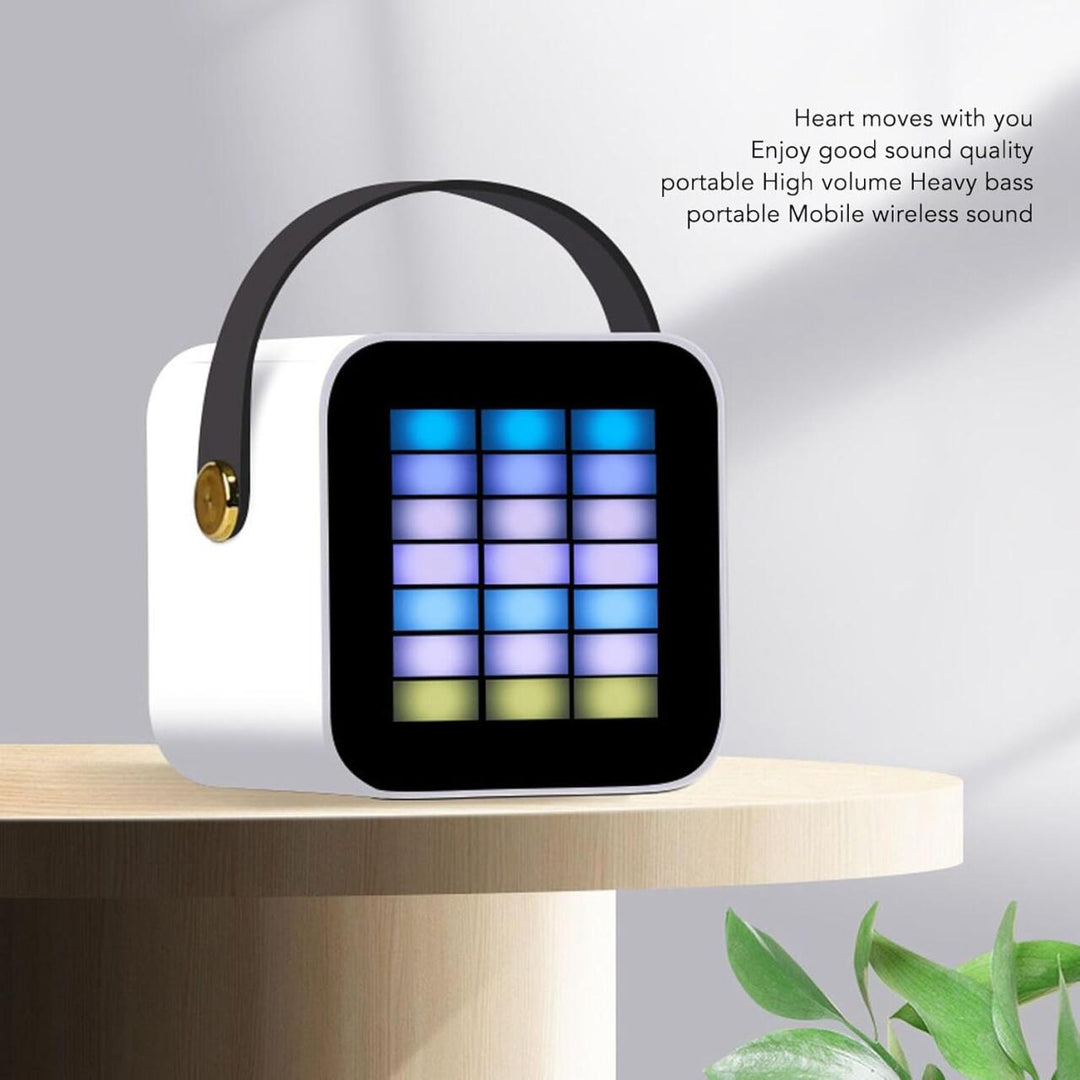 Mini Microfone com Altifalante Bluetooth e Luz RGB