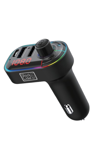 Kit para Carro Wireless C12 – Bluetooth 5.0 + 3 Portas de Carregamento