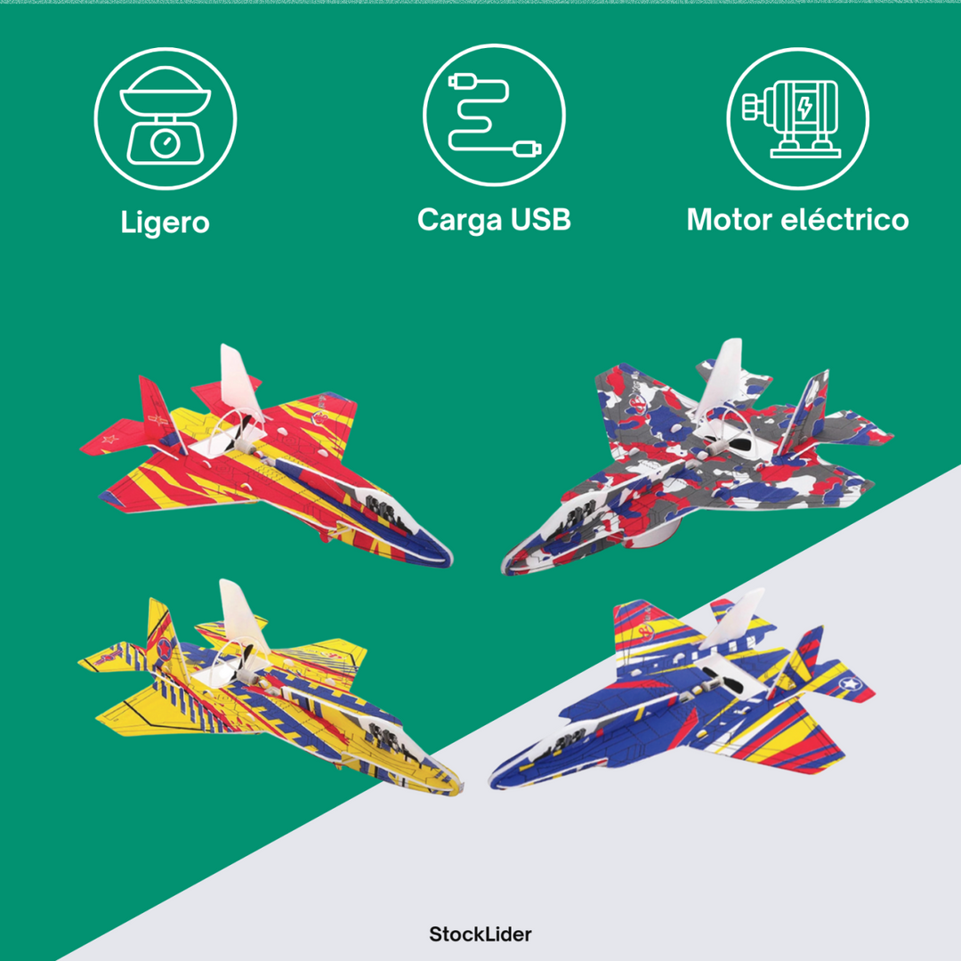 Avião Elétrico com Bateria Recarregável
