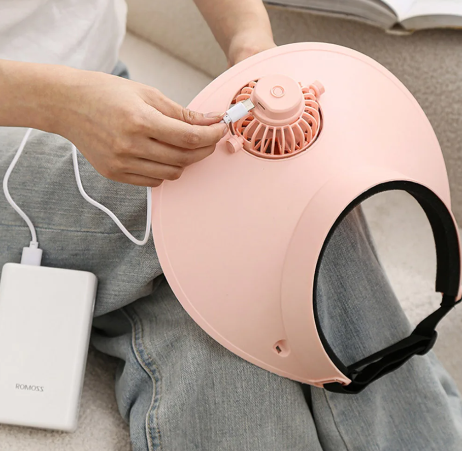 Gorro com Ventoinha 360° – Refresca-te com Estilo