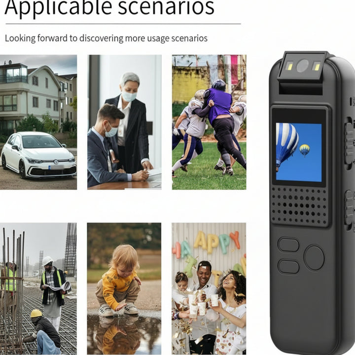 Body Camera HD – Câmara Corporal Portátil em Alta Definição para Segurança e Gravação