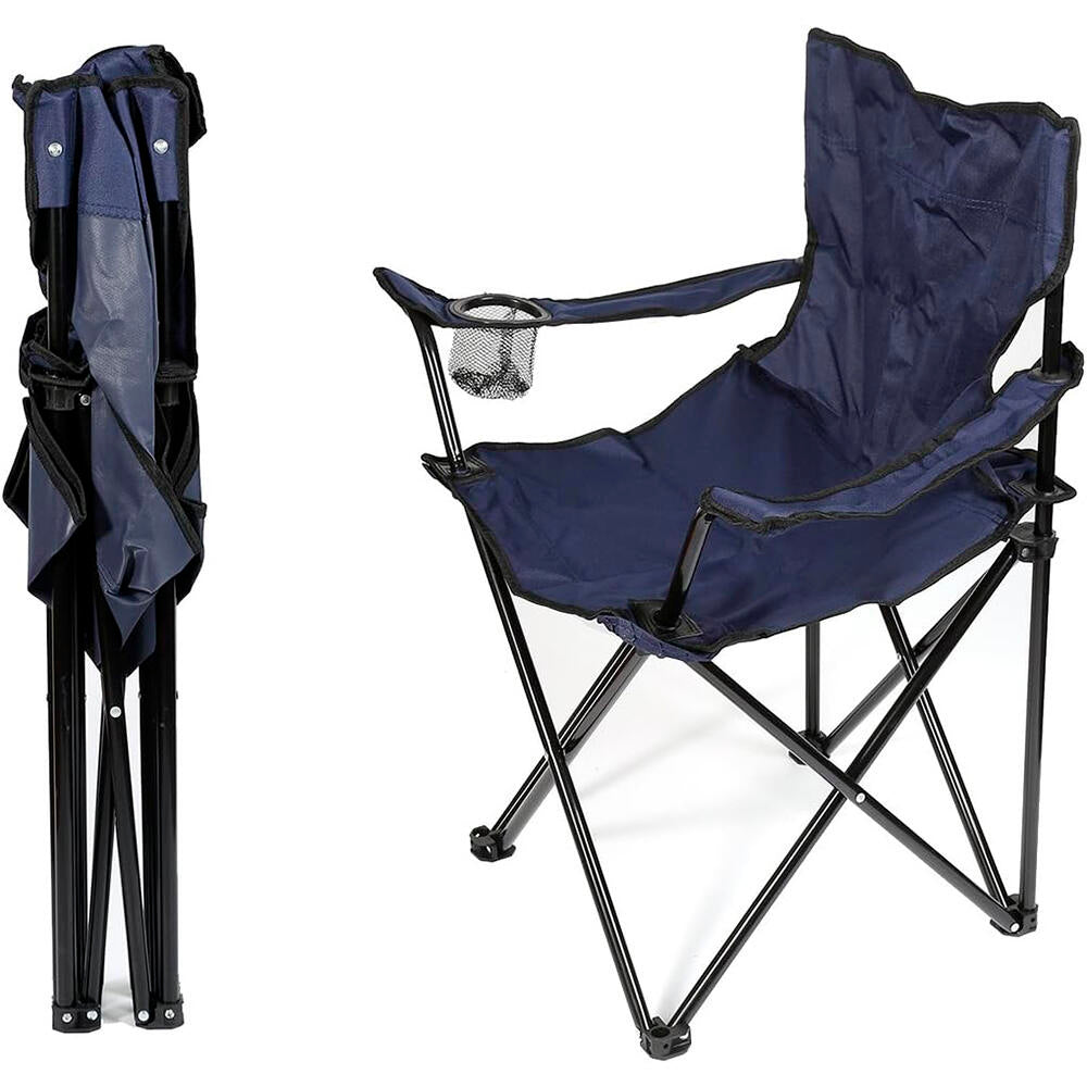 Pack de 2 Cadeiras Dobrável - Ideal para Campo, Praia ou Pesca