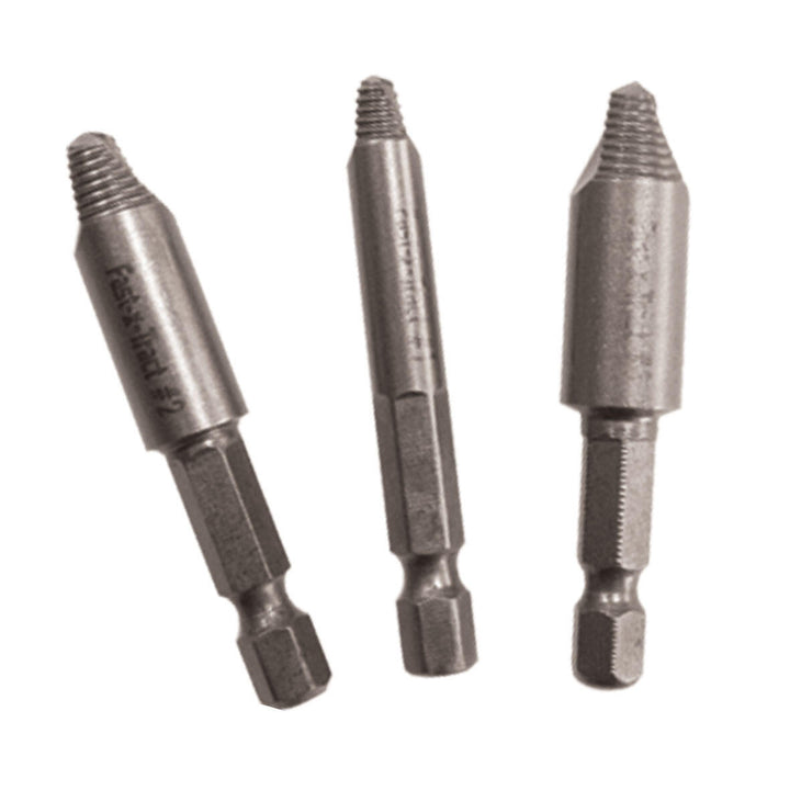 Conjunto de 3 Brocas Metálicas para Extrair Parafusos e Porcas
