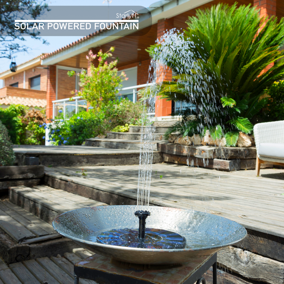 Fonte Solar Flutuante para Jardim