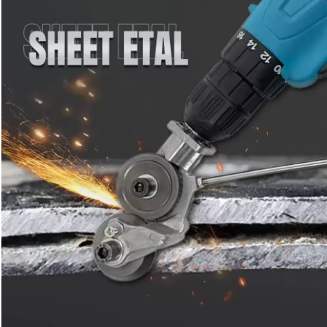 Berbequim Elétrico 48V com Kit de 24 Peças + Cortador de Chapas Galvanizadas
