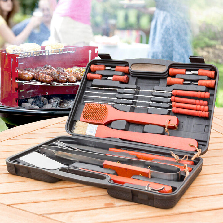 Estojo para Churrasco InnovaGoods Barbecase 18 Peças