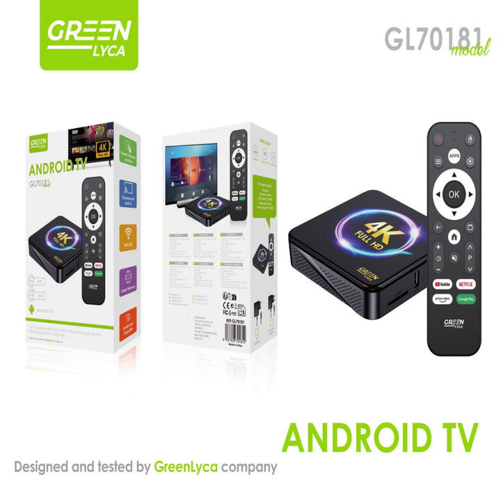 TV Box Android 4K Ultra HD (2GB RAM + 16GB)
