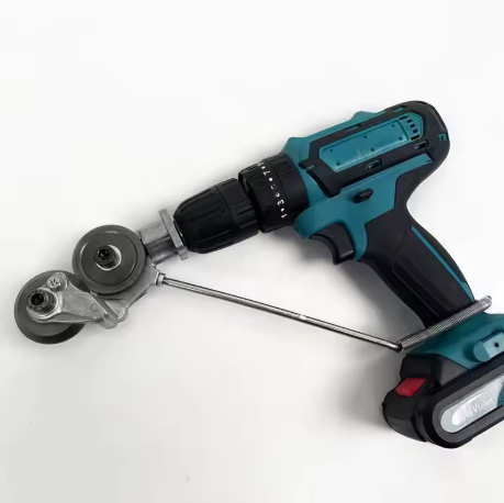 Berbequim Elétrico 48V com Kit de 24 Peças + Cortador de Chapas Galvanizadas