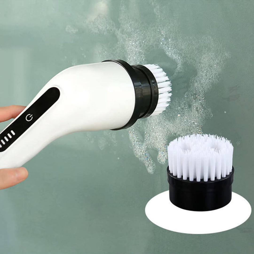 Escova Elétrica de Limpeza Giratória Sem Fios com 9 Cabeças – Casa, Casa de Banho e Automóvel