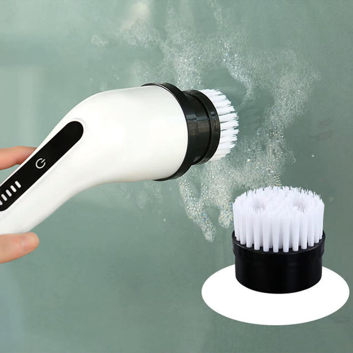 Escova Elétrica de Limpeza Giratória Sem Fios com 9 Cabeças – Casa, Casa de Banho e Automóvel