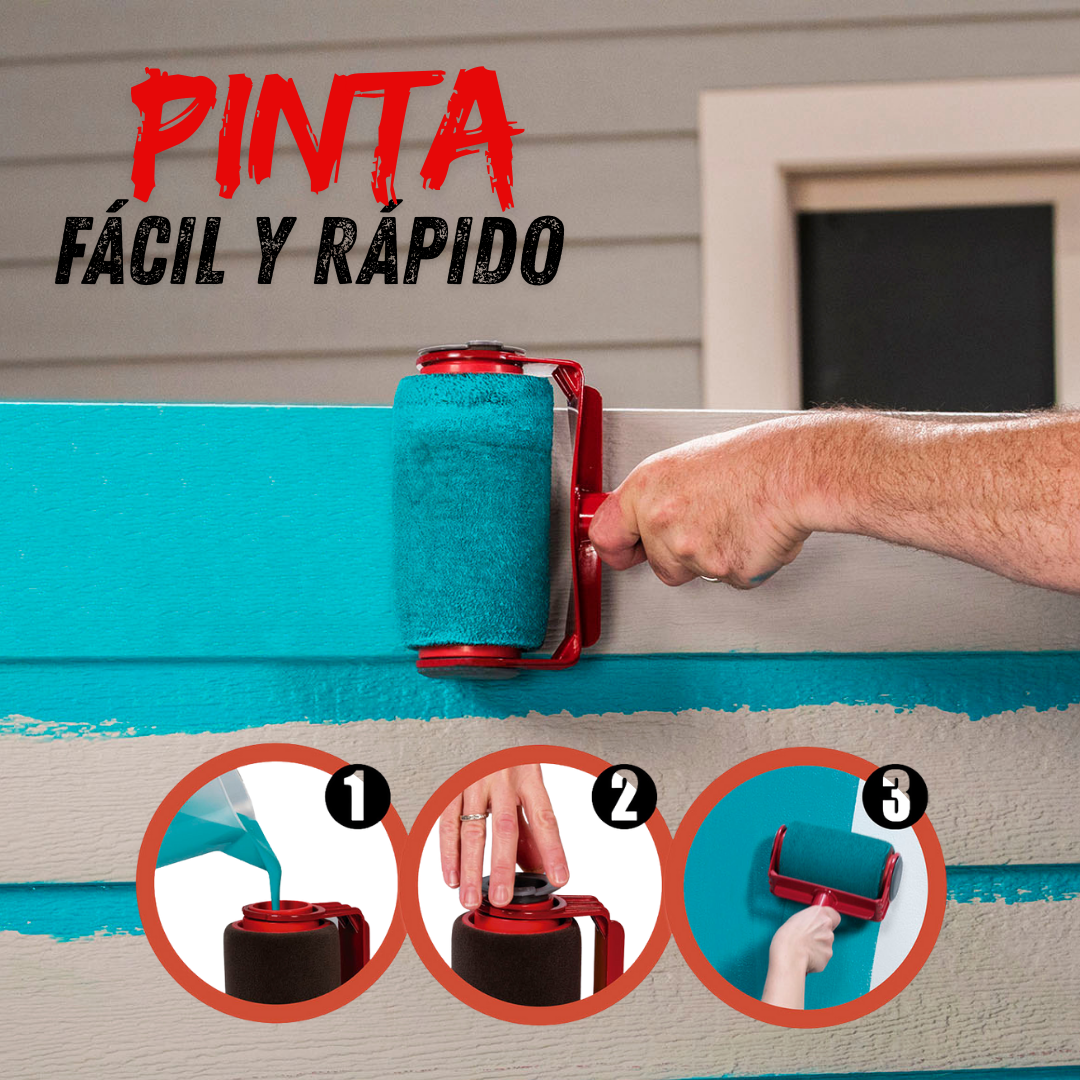 Rolo de Pintura Recarrregável com Cabo Extensível
