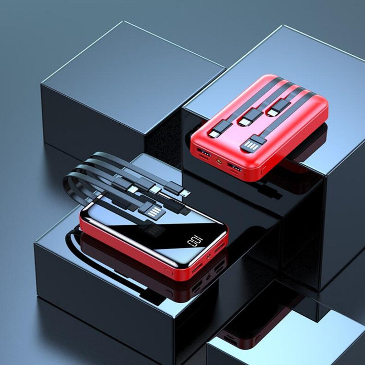 Powerbank 5000mAh Compacto – Carga Rápida & 3 Dispositivos em Simultâneo