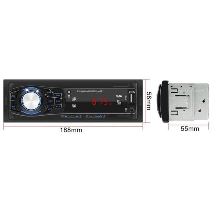 Auto-Rádio 1 DIN SWM 1428 USB Preto