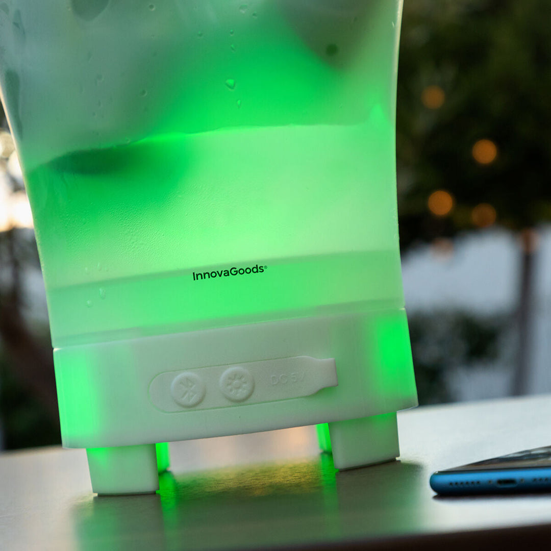 Balde de Gelo LED com Altifalante Recarregável Sonice InnovaGoods