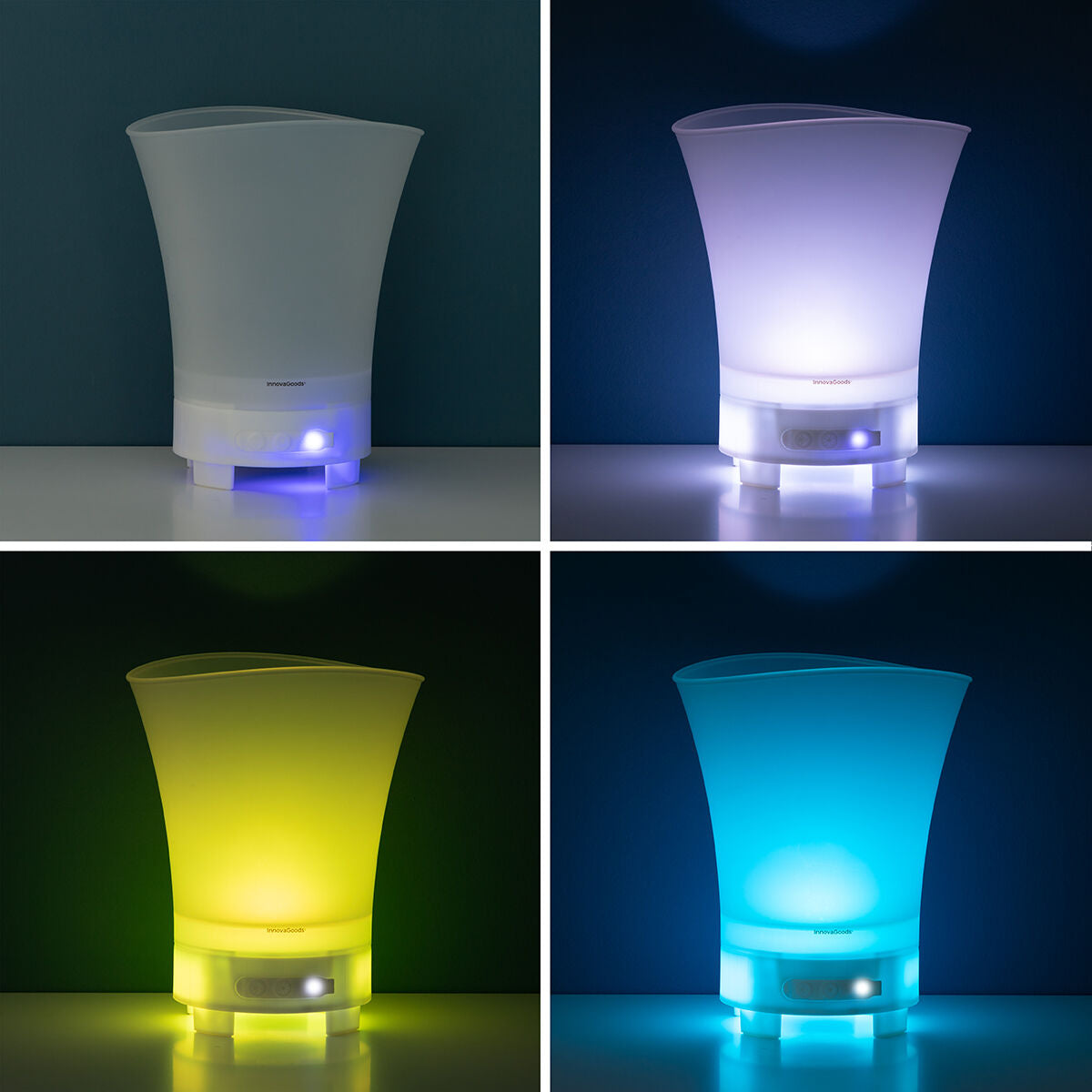 Balde de Gelo LED com Altifalante Recarregável Sonice InnovaGoods
